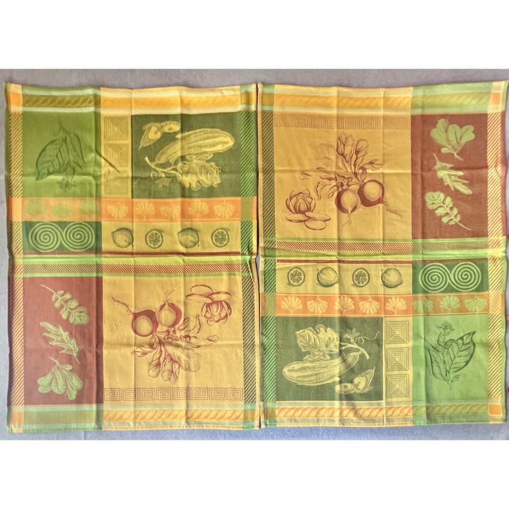 Sur La Table Italian Cotton Jacquard Kitchen Towels Set Of 2 Multicolor 23.5x31 - Picture 11 of 12